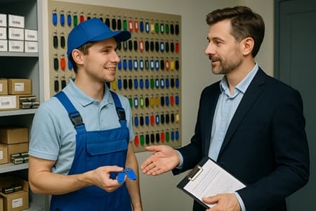 amaestramiento de cerradura para administradores de finca
