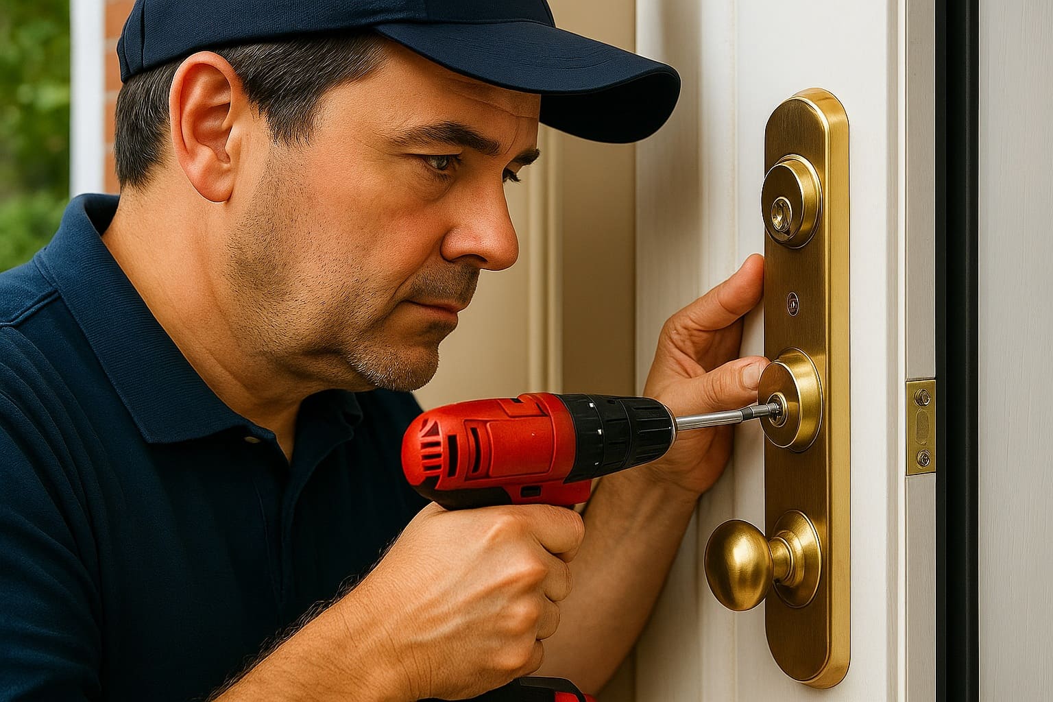 instalacion cerradura inteligente en puerta blindada