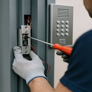 instalacion de abrepuertas electrico