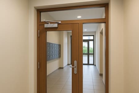 instalacion de muelle cierra puertas